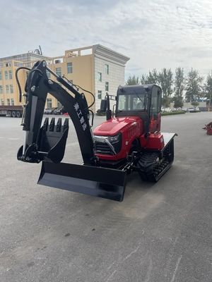 Rotary Tillage Crawler Farm Tractor 2200 rpm Mini Farm Tractor