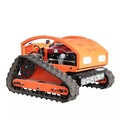 Gasoline Robotic Lawn Mower OEM Cordless Rubber Track Non Slip