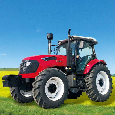 Red Agricultural Farm Tractor 35 Hp Compact Tractor With Front Loader