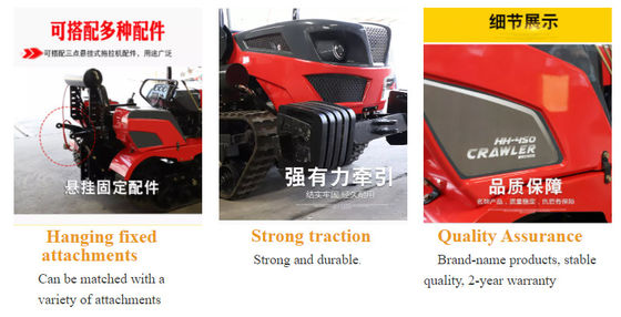 Agricultural Crawler Farm Tractor Rubber Track Mini Power Tiller