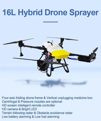 4 Aixes Agricultural Spray Drone Smart Batteries Fertilizer Spray Drone