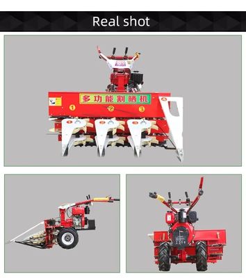 Soybean Grain Farm Combine Harvester Diesel Petrol Small Corn Harvester