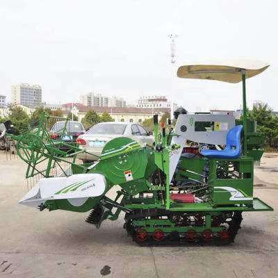 Full Feed Farm Combine Harvester Wheat Rice Mini Grain Harvester