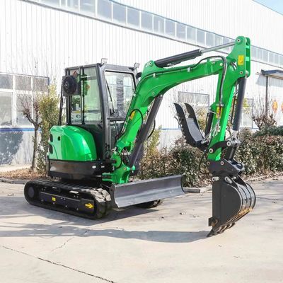 3 Ton Used Excavator Machine Rubber Track Small Home Excavator