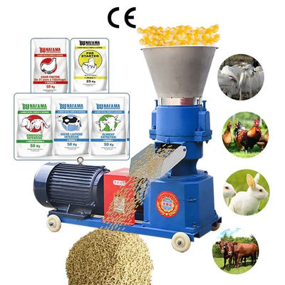 SGS Feed Grinding Machine Animal Pellet Making Machine For Poultry