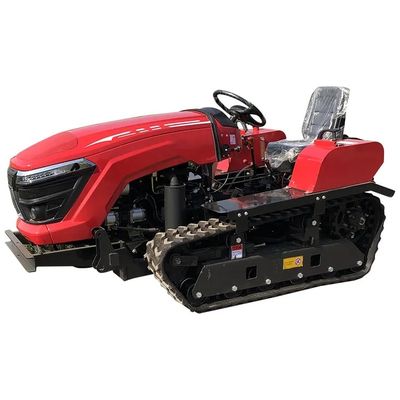 15KM/H Crawler Farm Tractor Gear Drive Mini Tiller Machine For Planter