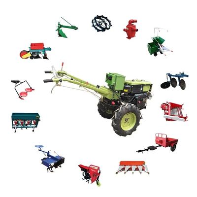12hp Walking Farm Tractor 18hp Mini Diesel Walking Hand Tractor 16hp