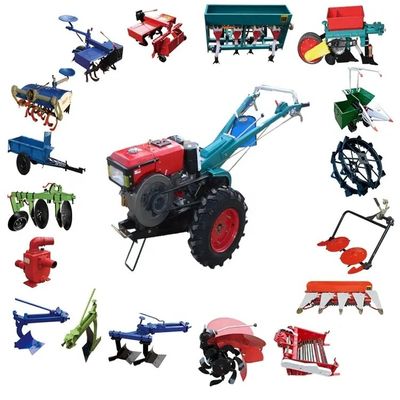 Multipurpose Walking Farm Tractor 2 Wheels Hand Walking Tractor 20hp