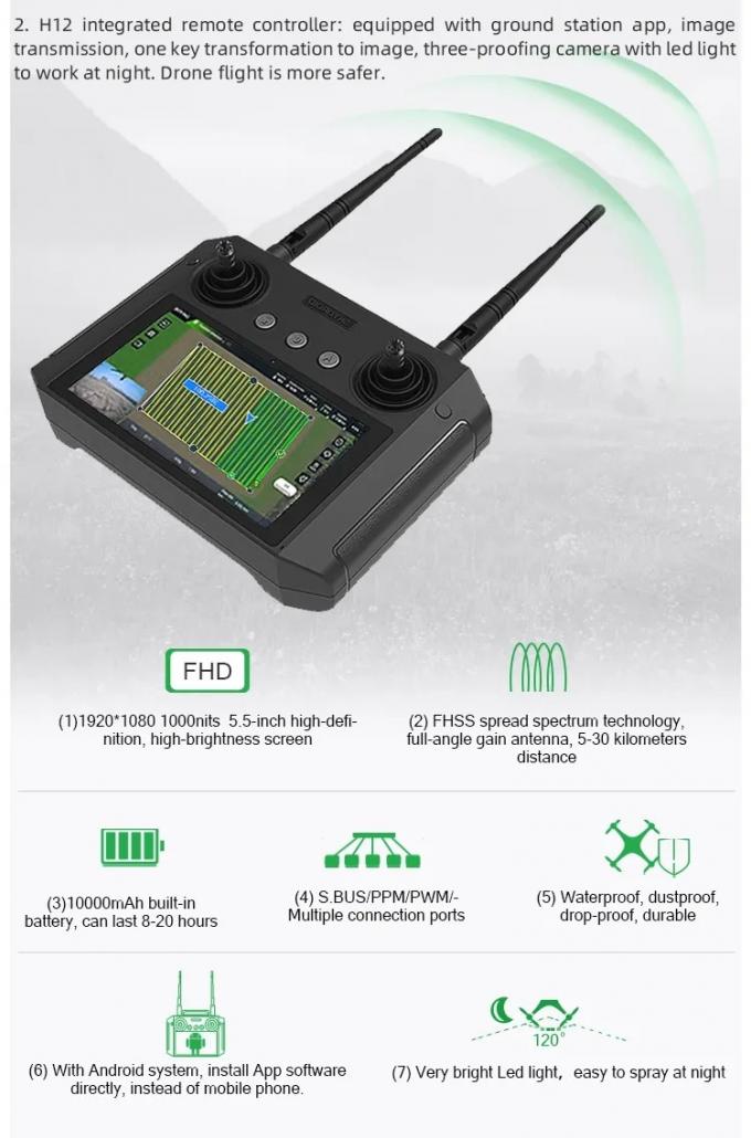 Easy Operate Agricultural Spray Drone 30L UAV Drone Spray Machine